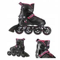 Bezpieczne łyżworolki rekreacyjne regulowane kauczukowe rozm. 35-38 Nils