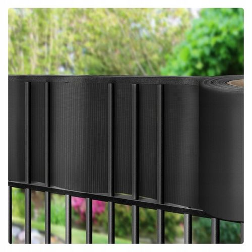 Taśma ogrodzeniowa na płot ogrodzenie wąska 4,75cm x35m antracyt UV +klipsy na Arena.pl