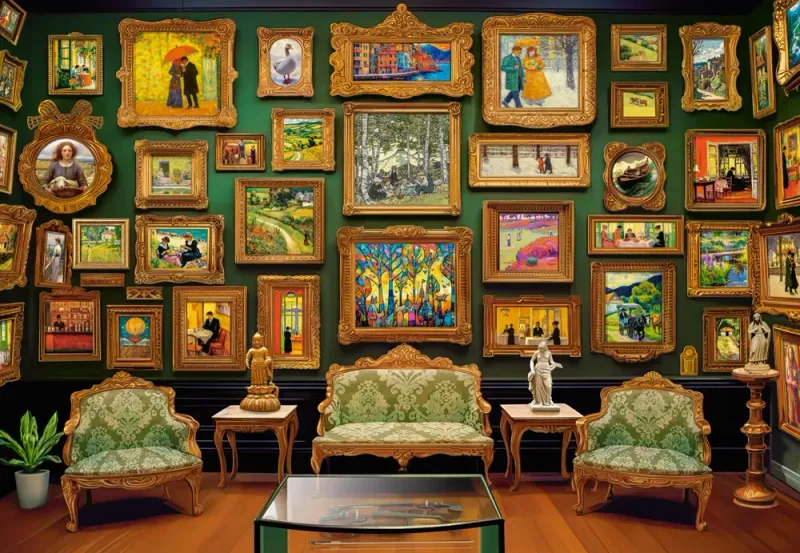 Puzzle 1000 elementów. Galeria sztuki zdjęcie 2