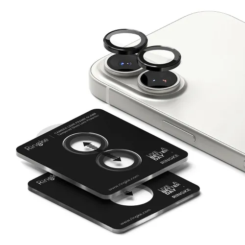 osłona aparatu ringke camera frame protector 2-pack na iphone 17 - czarna na Arena.pl