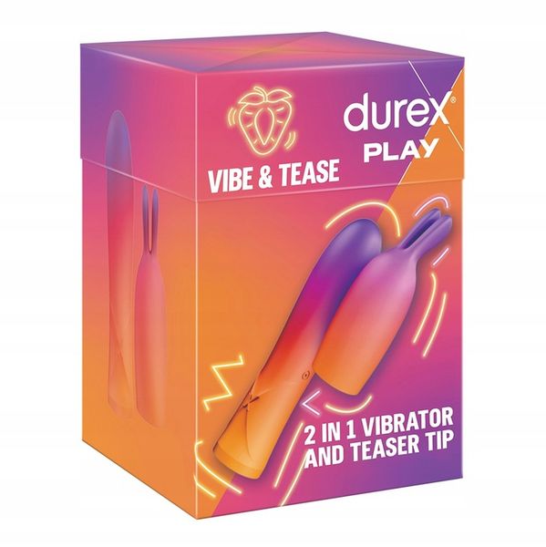 Durex Play 2w1 wibrator damski ze stymulującą końcówką ładowany przez USB zdjęcie 2