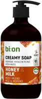 BIO NATURELL Kremowe mydło w płynie z pompką Miód i Mleko 473 ml