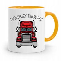 Dla Tirowca Kierowcy Tira Kubek Żółty Na Prezent Z Nadrukiem Ze Zdjęciem