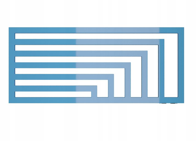 GRZEJNIK LAOS POZIOMY-PDV 52x80 NIEBIESKI zdjęcie 2