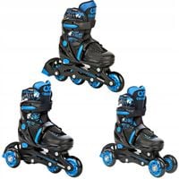 Rolki Wrotki Regulowane 3w1 Croxer Nollan 34-37 Kółko LED