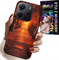 ETUI DO XIAOMI NOTE 14 4G - PARK, JESIEŃ, SPADAJĄCE LIŚCIE, PLECKI