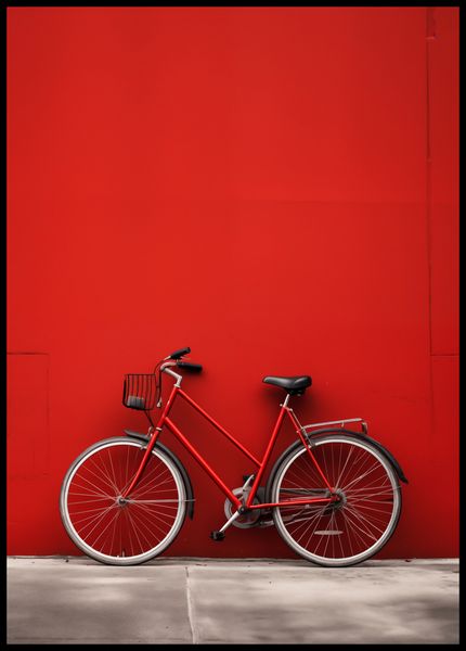 Plakat 67,5x95cm Czerwony Rower zdjęcie 2