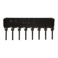 Drabinka rezystorowa 7x 1K A8P-1K A102J matryca równoległa 1/8W 5% SIP-8