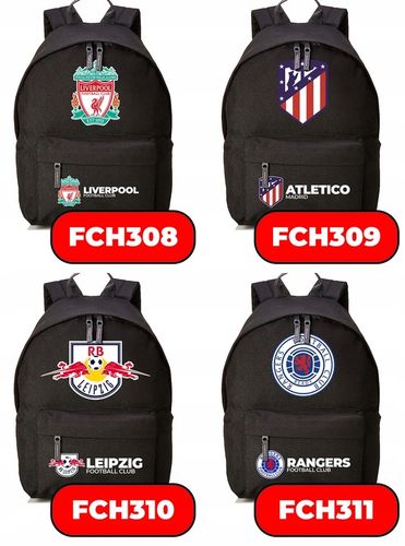 Plecak Szkolny Czarny REAL MADRID Kluby Piłkarskie Piłkarze Sportowe Wzory na Arena.pl