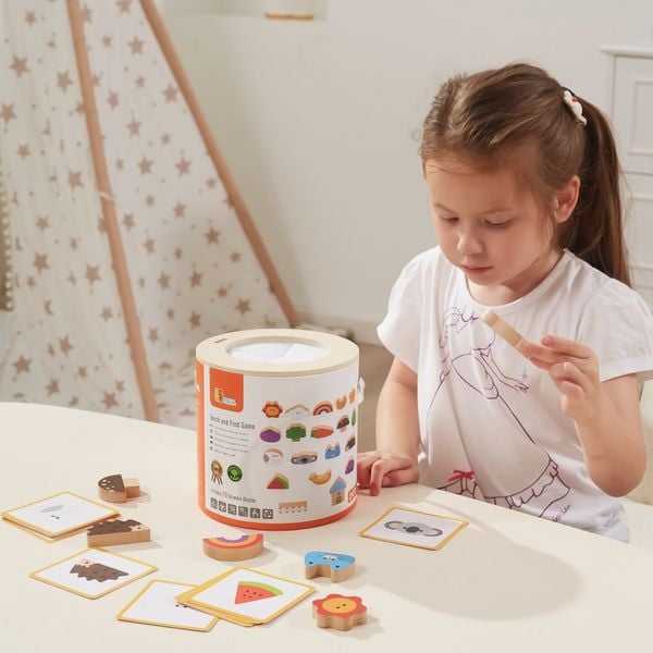 VIGA Drewniana Gra W Ciemno Losowanie Wzorów zdjęcie 8