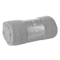 Miękki koc barankowy BUKLA 170X210 srebrny