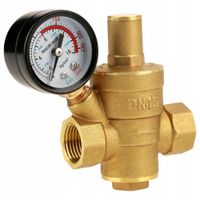 2X REDUKTOR CIŚNIENIA WODY IBO Z MANOMETREM AFRISO 3/4" DN20 REGULATOR 1-6