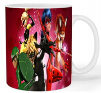 Kubek ceramiczny Biedronka i Czarny Kot - Miraculous