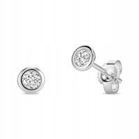Kolczyki Miore 9KT375 Białe Złoto Diamenty 0,25ct Sztyfty 4,5x4,5mm Okrągłe