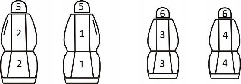 Pokrowce miarowe do Citroen C2 (2003-2009r) zdjęcie 2