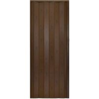 Drzwi harmonijkowe 001P WENGE MAT G - 90 cm