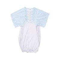 Koszulka do spania z długim rękawem do sublimacji - błękitne rękawy XL