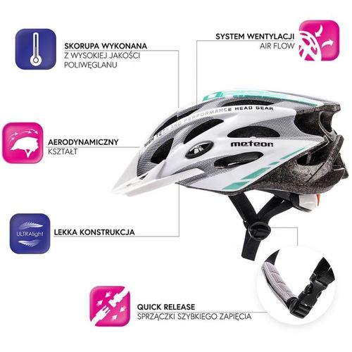 Kask rowerowy Meteor MV29 Drizzle 16917 uniw na Arena.pl