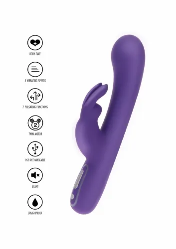 love rabbit exciting rabbit vibrator silikonowy 7 trybow usb na Arena.pl