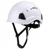 Kask OCHRONNY Hełm ROBOCZY budowlany BHP LEKKI przemysłowy 4-punktowy BIAŁY