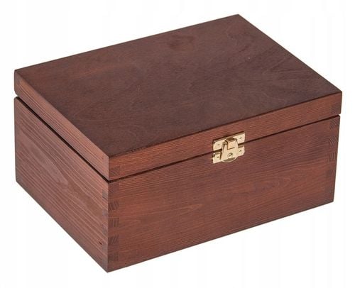 DREWNIANE PUDEŁKO 22x16x10,5 szkatułka ORZECH eko na Arena.pl