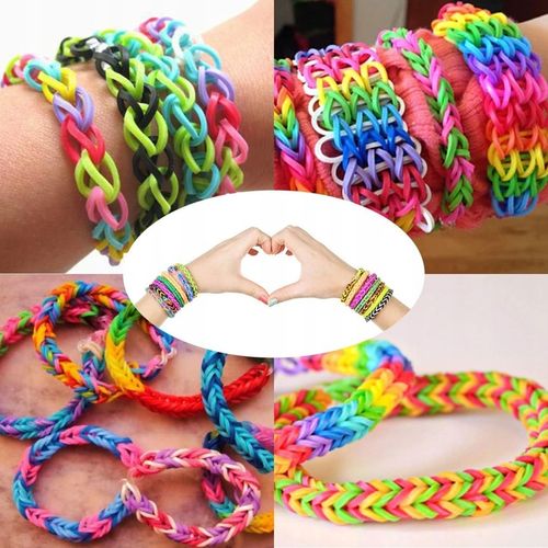 GUMKI DO ROBIENIA BRANSOLETEK DUŻY ZESTAW 6800 ELEMENTÓW XXL DLA DZIECKA na Arena.pl