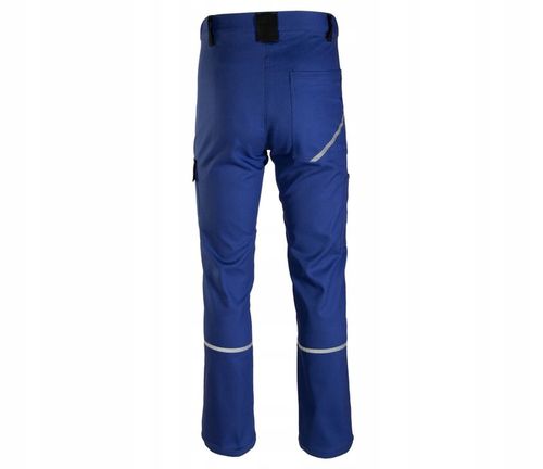 Spodnie robocze ochronne Bawełna 100% do pracy z odblaskami niebieskie r 54 na Arena.pl