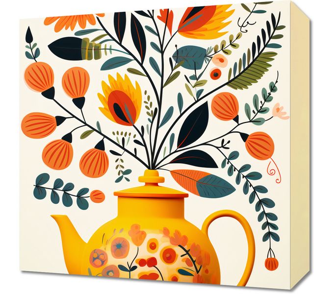 Obraz 40x40cm Bujna Herbata zdjęcie 1