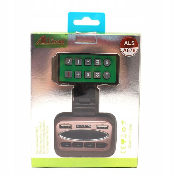 Wielofunkcyjny TRANSMITER FM USB SD BLUETOOTH MP3 zdjęcie 4