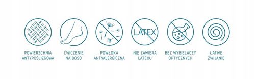 Tiguar yoga basis niebieska mata do jogi na Arena.pl