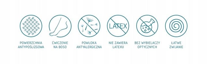 Tiguar yoga basis niebieska mata do jogi zdjęcie 4