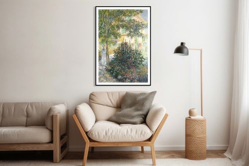 Plakat 70x100cm Camille Monet in the Garden, Monet Vintage na Arena.pl