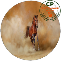 Opłatek na tort Konie