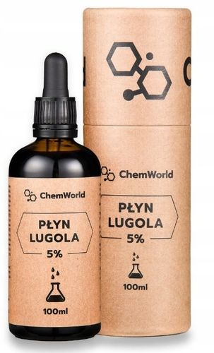 Płyn Lugola 5% 100 ml - JOD Czysty CZDA ChemWorld na Arena.pl