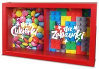 SKARBONKA PODWÓJNA 2W1 NA CUKIERKI NA ZABAWKI PIENIĄDZE GOTÓWKA NA PREZENT