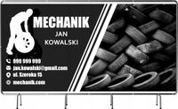 BANER REKLAMOWY 130x80cm gotowy projekt w cenie duży wybór MECHANIK
