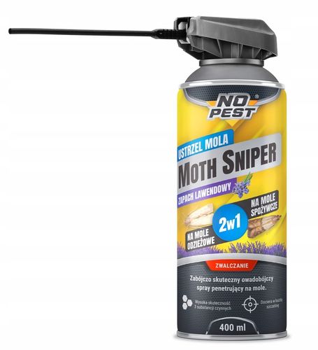 ŚRODEK SPRAY NA MOLE ODZIEŻOWE SPOŻYWCZE MUCHY NO PEST 400ML MOTH na Arena.pl