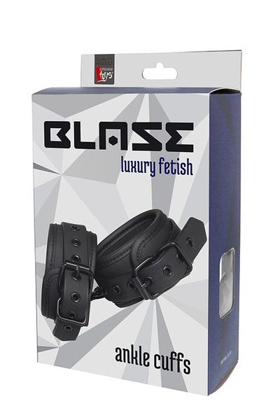 Regulowane Miękkie Kajdanki Na Nogi - Blaze Ankle Cuffs Black zdjęcie 1