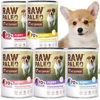 RAW PALEO PUPPY DOG 400g zestaw 5 smaków karmy dla szczeniaka psa - 5x400g
