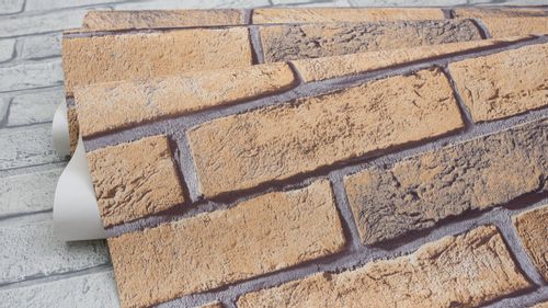 TAPETA CEGŁY CEGŁA KAMIEŃ WINYLOWA NA FLIZELINIE na Arena.pl