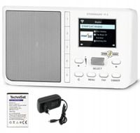 Radio sieciowe internetowe zegar budzik TechniSat Sternradio IR 2 Biały