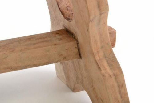 Stołek, taboret z drewna Suar na Arena.pl