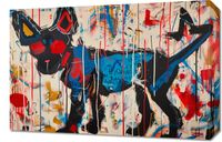 Obraz 60x40cm Miejski Pies