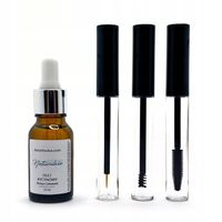 Olej rycynowy serum na porost rzęs i brwi zestaw z akcesoriami do aplikacji