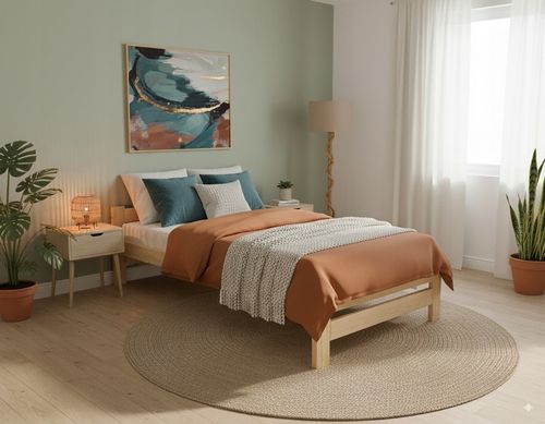 Łóżko sosnowe nielakierowane 80 cm x 200 cm ze stelażem na Arena.pl