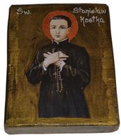 Ikona Święty Stanisław Kostka patron dzieci i młodzieży