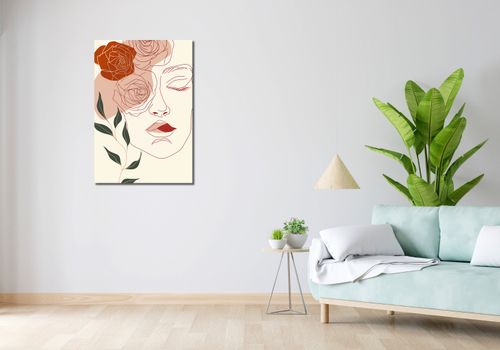 Obraz 60x90cm Beż i Twarz na Arena.pl