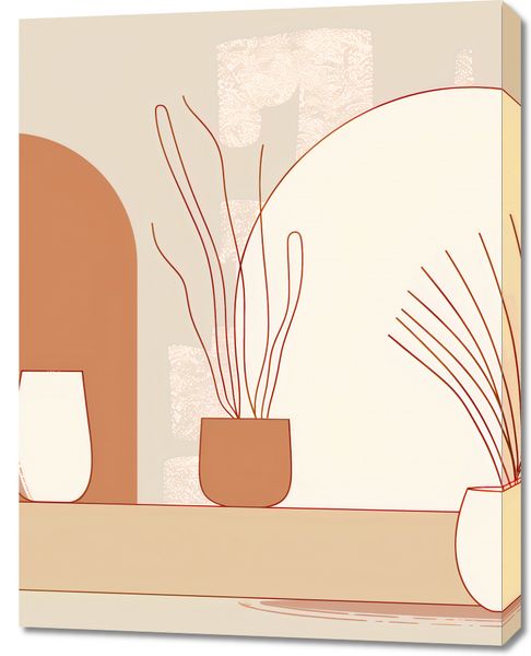 Obraz 70x90cm Widok Roślin zdjęcie 1