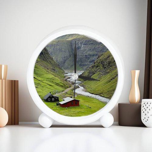 Biały budzik z Twoim nadrukiem na Arena.pl