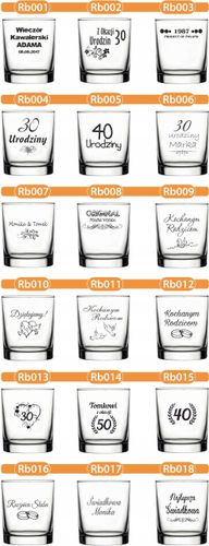 KARAFKA z grawerem + 6 szklanek PREZENT URODZINY na Arena.pl